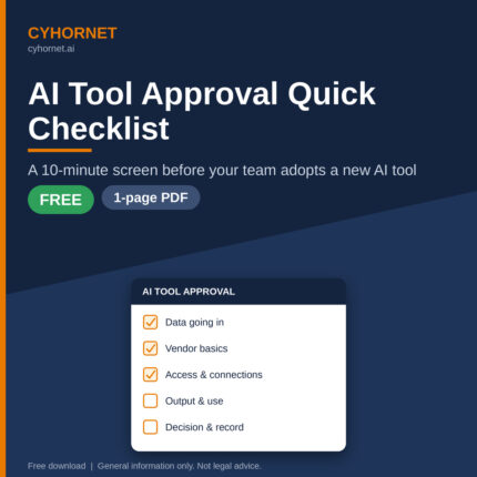 Free AI Tool Approval Quick Checklist (PDF)