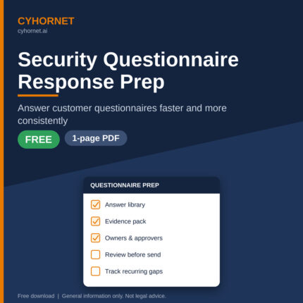 Free Security Questionnaire Response Prep Checklist (PDF)