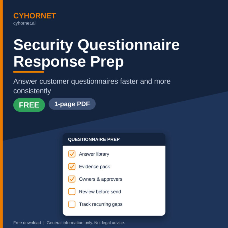 Free Security Questionnaire Response Prep Checklist (PDF)