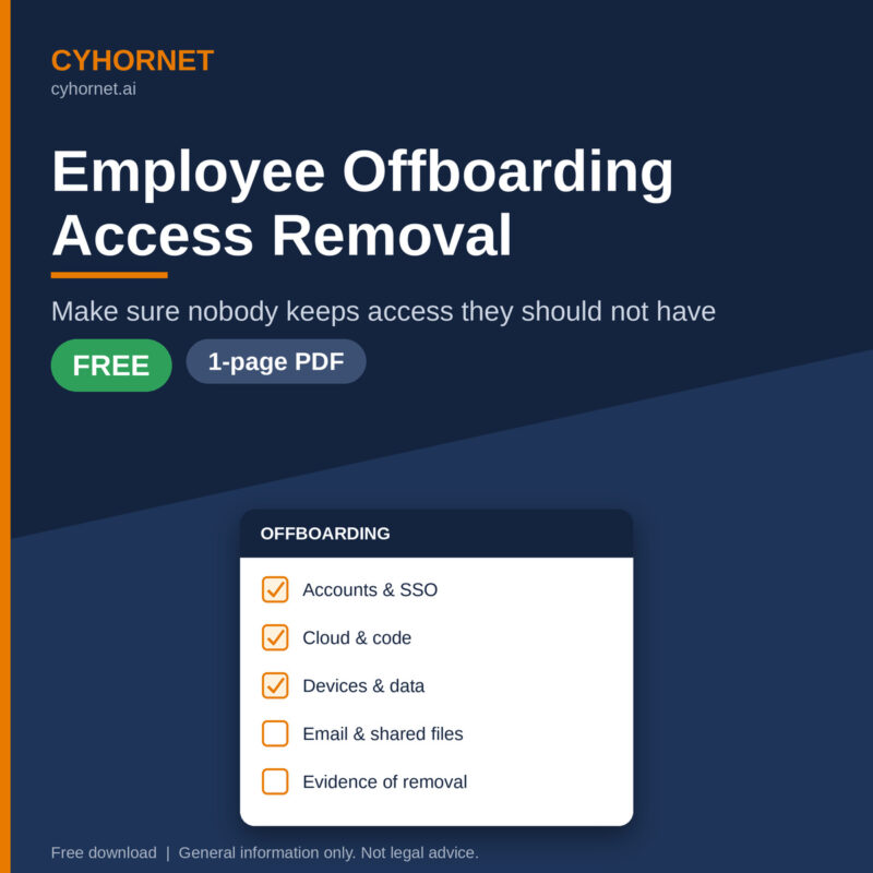 Free Employee Offboarding Access Removal Checklist (PDF)