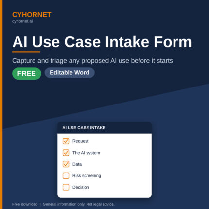 Free AI Use Case Intake Form (Editable Word)