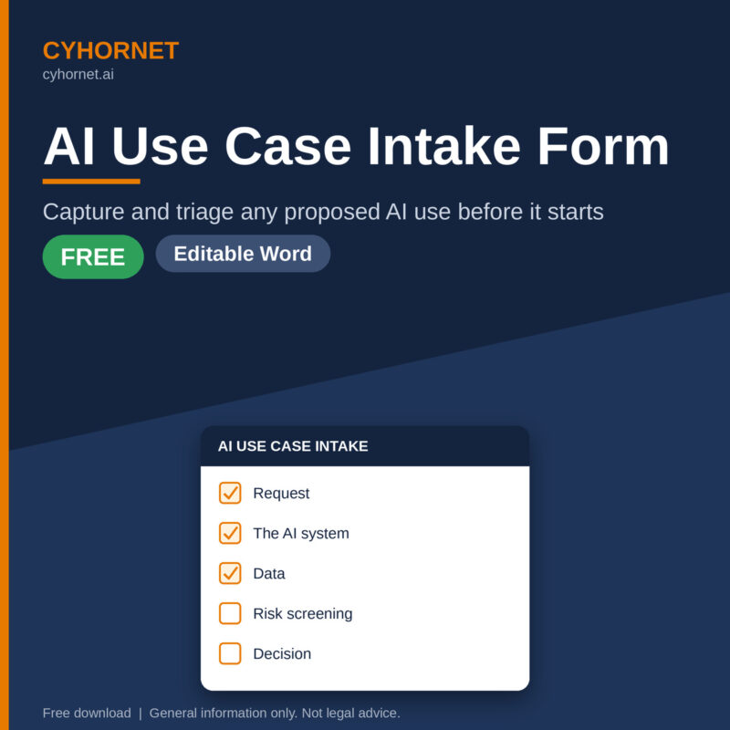 Free AI Use Case Intake Form (Editable Word)